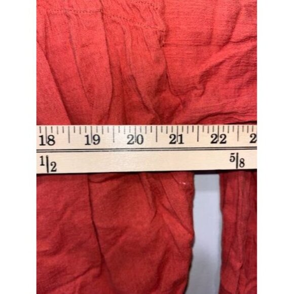 Loft Womens Red Cotton Blouse Size‎ S - Picture 4 of 7